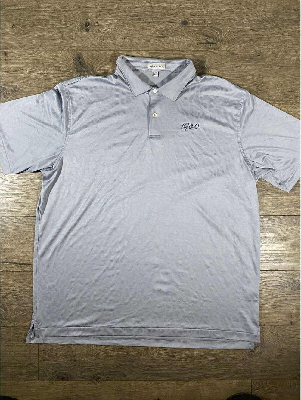 Peter Millar Polo Mens XL Gray 1900 Embroidered Golf Performance Stretch